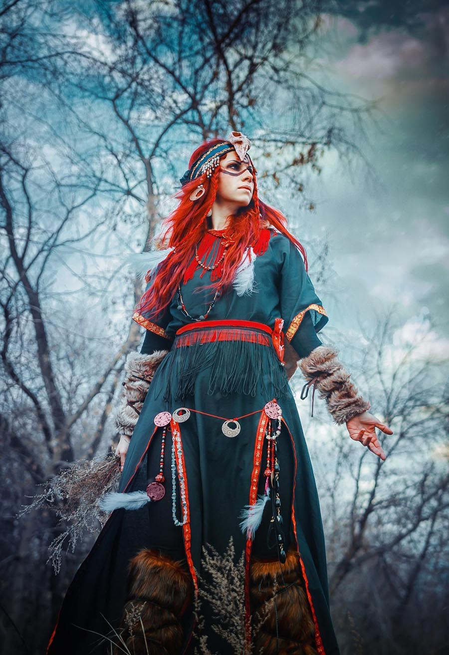 Girls in Slavic costumes underwear in Morelia